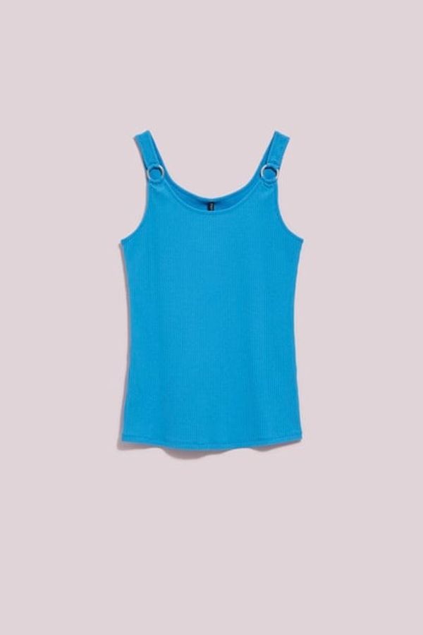 Moodo WOMEN'S TOP L-TS-4063 FRESH BLUE