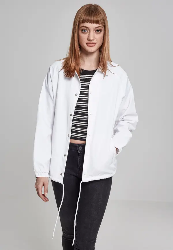 Urban Classics Women's Trainer's Jacket White