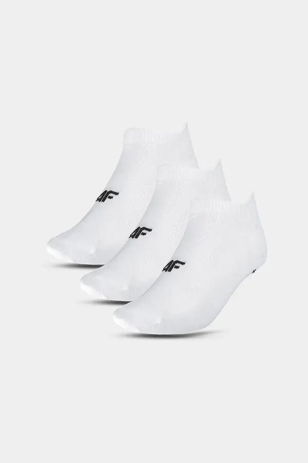 4F Women's training socks 3 pairs white 4FWMM00UFS