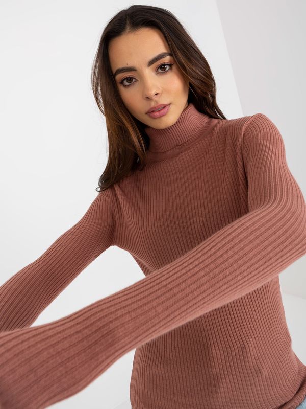 Fashionhunters Women's turtleneck Fashionhunters Ribbed