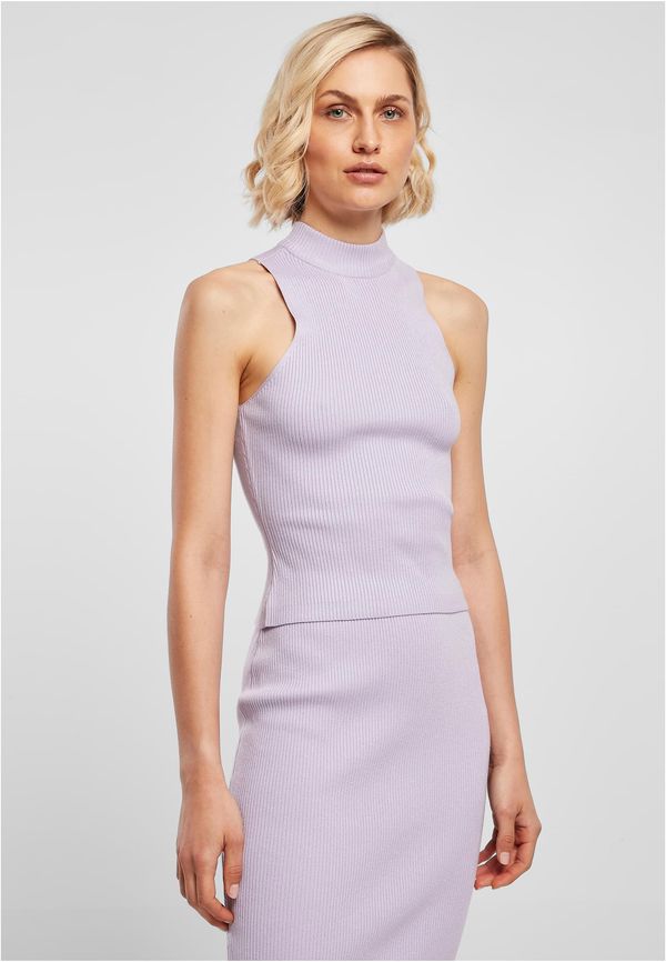 Urban Classics Women's turtleneck with a short rib knit lilac