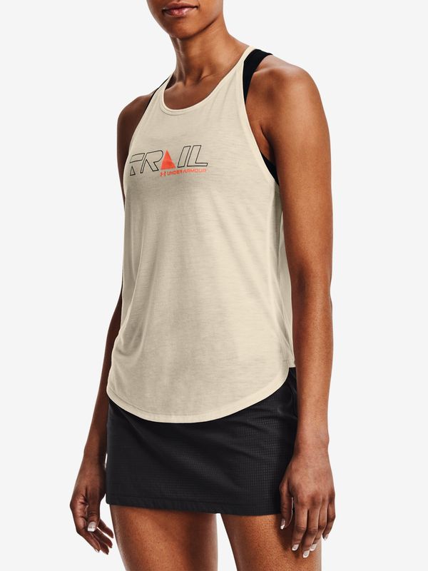 Under Armour Women's Under Armour Run Trail Tank Top-BRN M