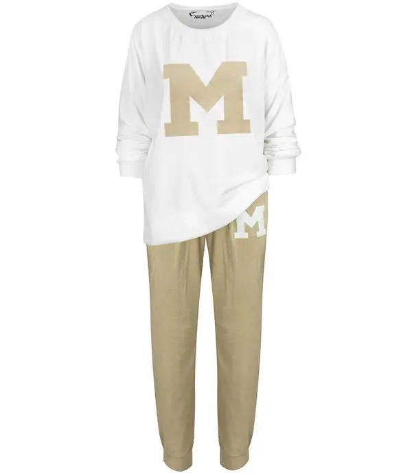 Pri Women's velor tracksuit set Warm M MIA print