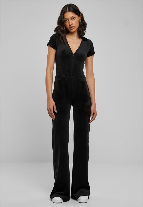 UC Ladies Women's velvet jumpsuit in black color