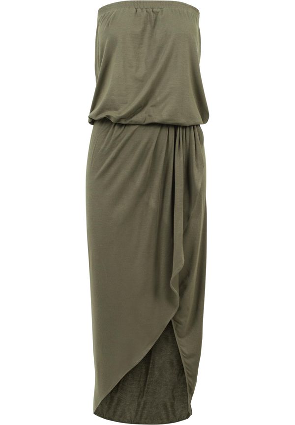 UC Ladies Women's Viscose Bandeau Dress Olive