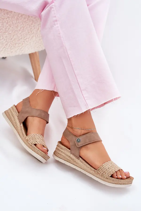 Inblu Women's Wedge Sandals Beige Inblu