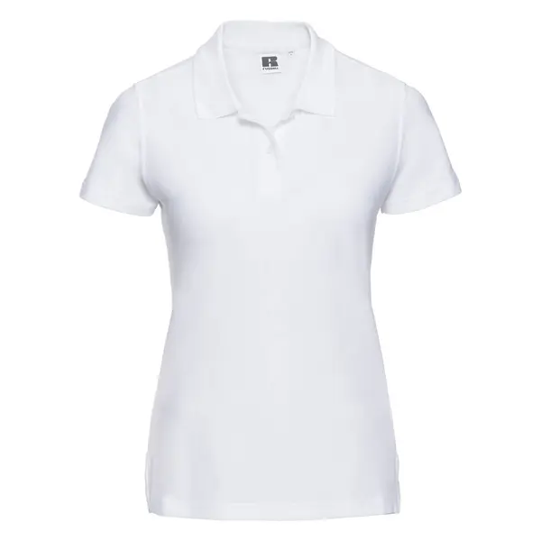 RUSSELL Women's white cotton polo shirt Ultimate Russell
