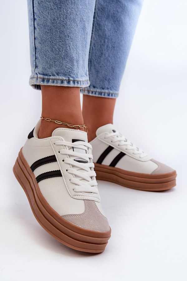 Kesi Women's White Egelia platform sneakers