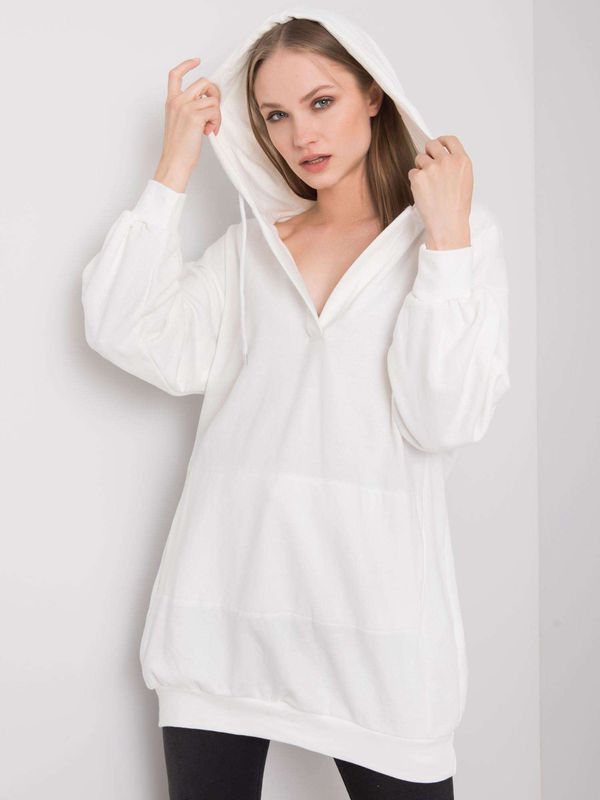 Fashionhunters Women's white hoodie