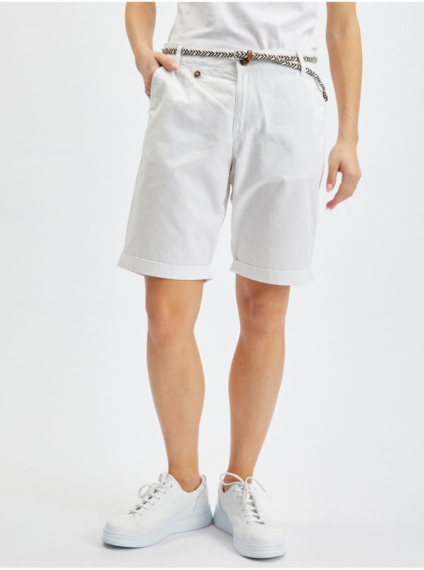 Orsay Women's White Shorts ORSAY