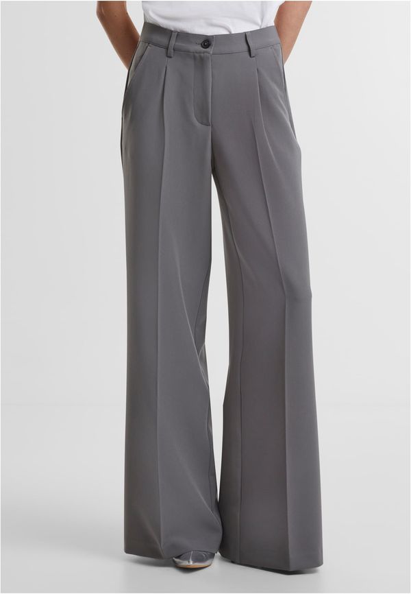 Urban Classics Women's wide-legged trousers grey