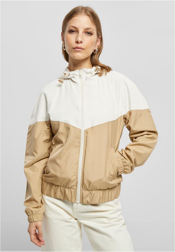 Urban Classics Women's windbreaker Arrow white sand/beige