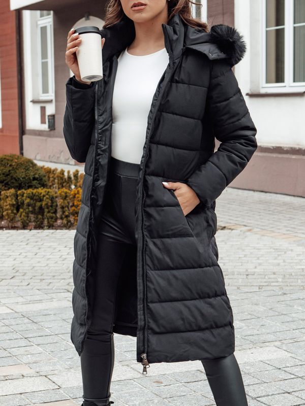 DStreet Women's winter coat with fur and hood ITEM black Dstreet