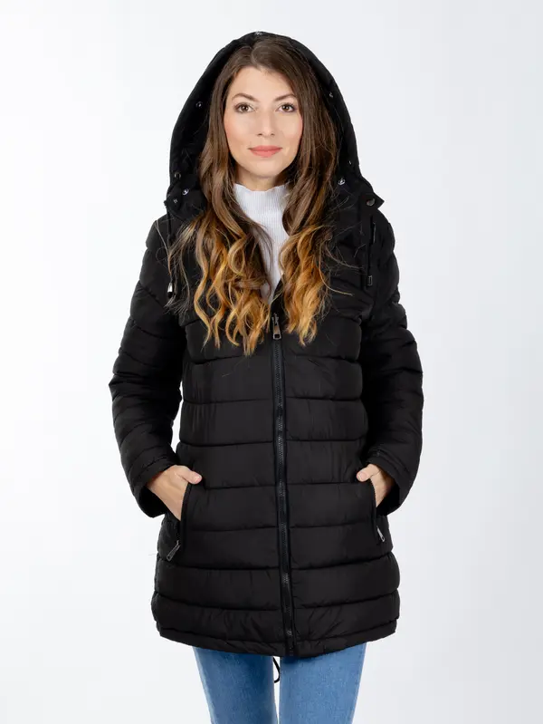 Glano Women's winter jacket GLANO - black/black