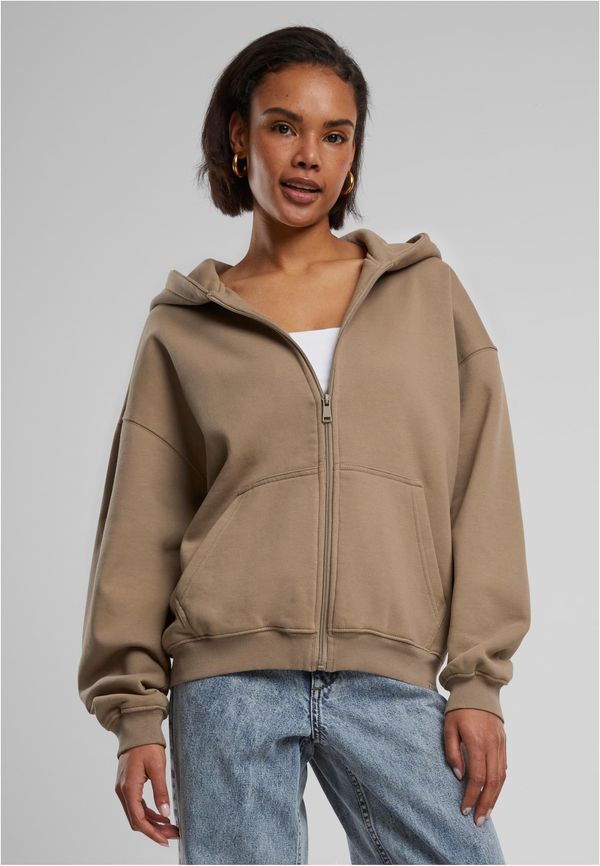 DEF Women's Zip Hoody - Brown