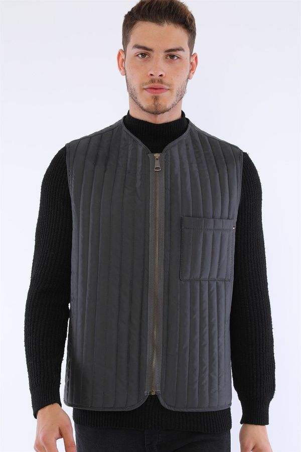 dewberry Y8611 DEWBERRY MEN'S VEST-ANTHRACITE