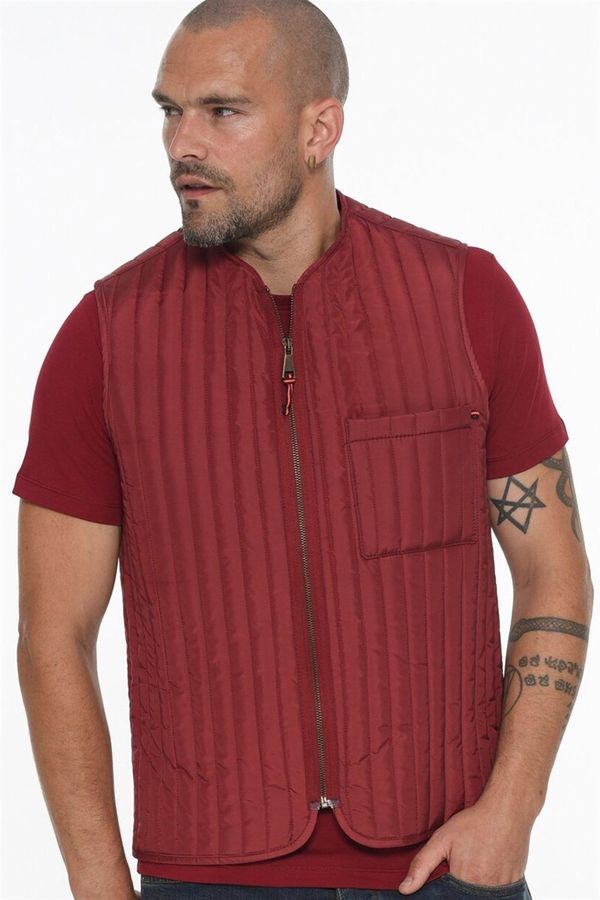 dewberry Y8611 DEWBERRY MEN'S VEST-BURGUNDY