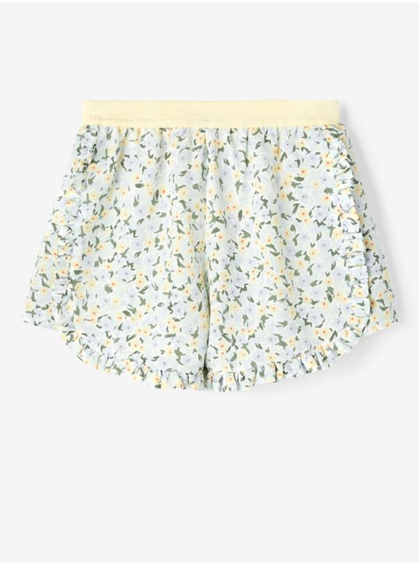 name it Yellow-Blue Girly Floral Shorts Name it Finna - unisex