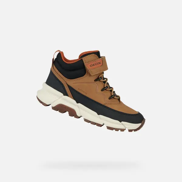 GEOX Yellow Boys' Ankle Boots Geox Flexyper Plus Boy - Boys