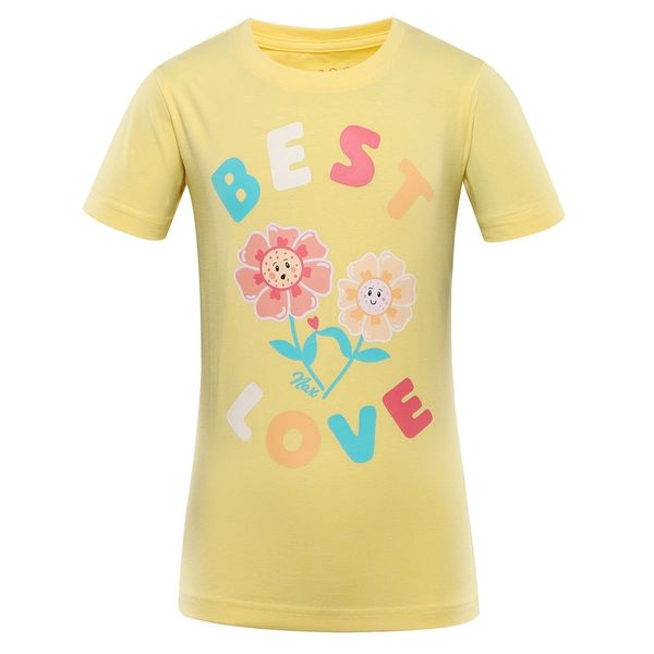 NAX Yellow children's patterned T-shirt NAX LORETO