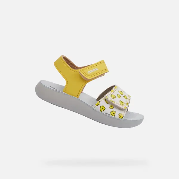 GEOX Yellow Girls Sandals Geox Lightfloppy - Girls