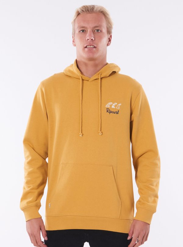 Rip Curl Yellow Mens Hoodie Rip Curl - Men