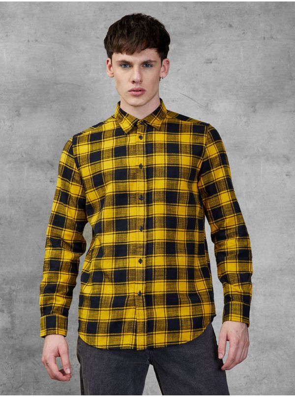 Diesel Yellow Men's Plaid Shirt Diesel - Men's