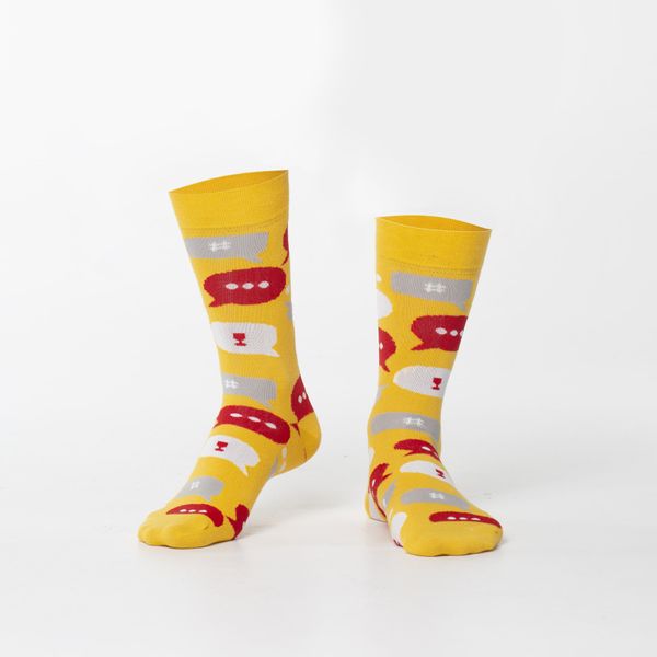 FASARDI Yellow men's socks in the news