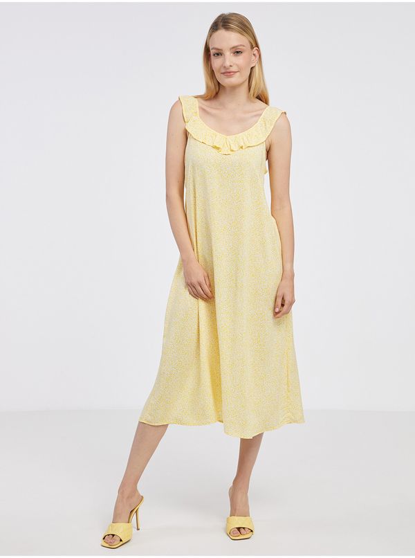 JDY Yellow patterned midishats for hangers JDY Starr - Ladies