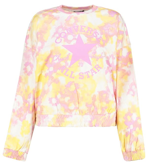 Converse Yellow-Pink Women's Floral Sweatshirt Converse - Women