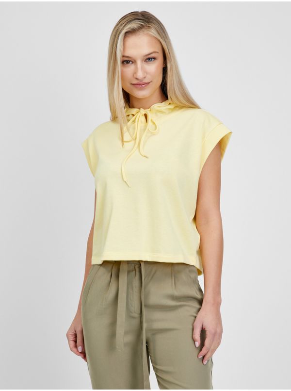 Only Yellow Sleeveless Hoodie ONLY Miami - Women