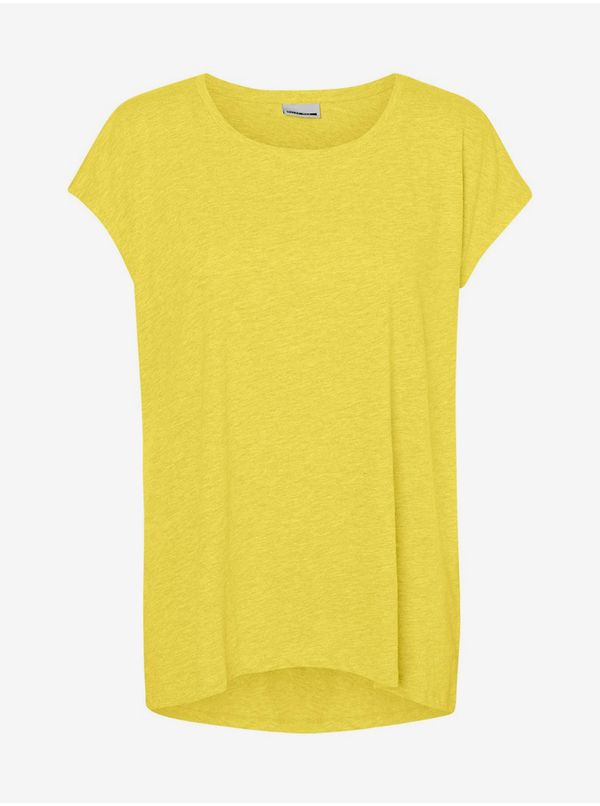 Noisy May Yellow Striple Extended Basic T-Shirt Noisy May Mathilde - Women
