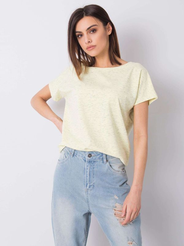 Fashionhunters Yellow T-shirt Alanna