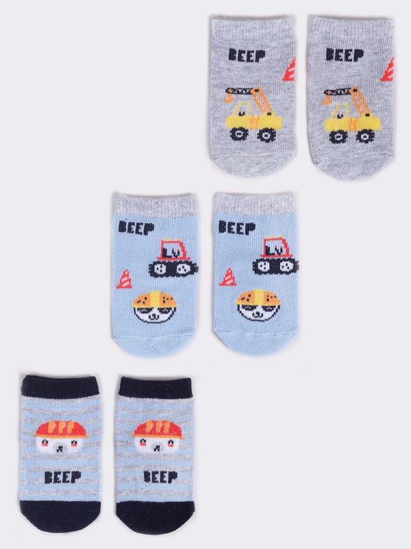 Yoclub Yoclub Kids's 3Pack Baby Boy's Socks SKA-0110C-AA30-001