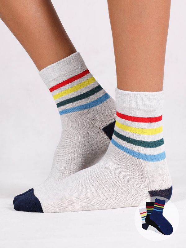 Yoclub Yoclub Kids's Boys' Socks Stripes 3-Pack SKA-0157C-A300