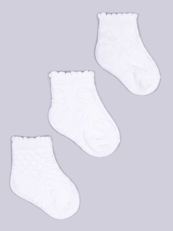 Yoclub Yoclub Kids's Girls' Jacquard Socks 3-pack SKL-0006G-0100