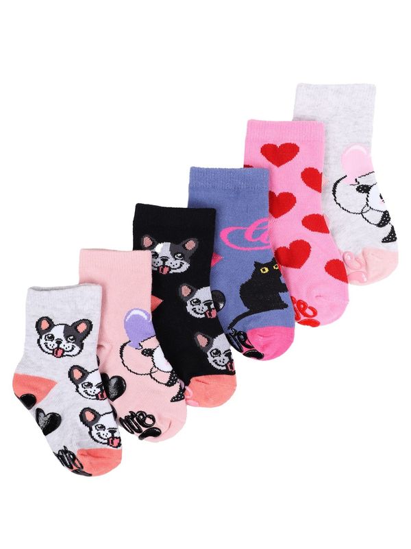 Yoclub Yoclub Kids's Girls' Socks ABS 6-Pack SKA-0003G-AA0A-002