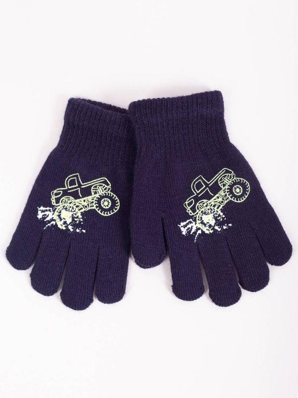 Yoclub Yoclub Kids's Gloves RED-0012C-AA5A-020 Navy Blue