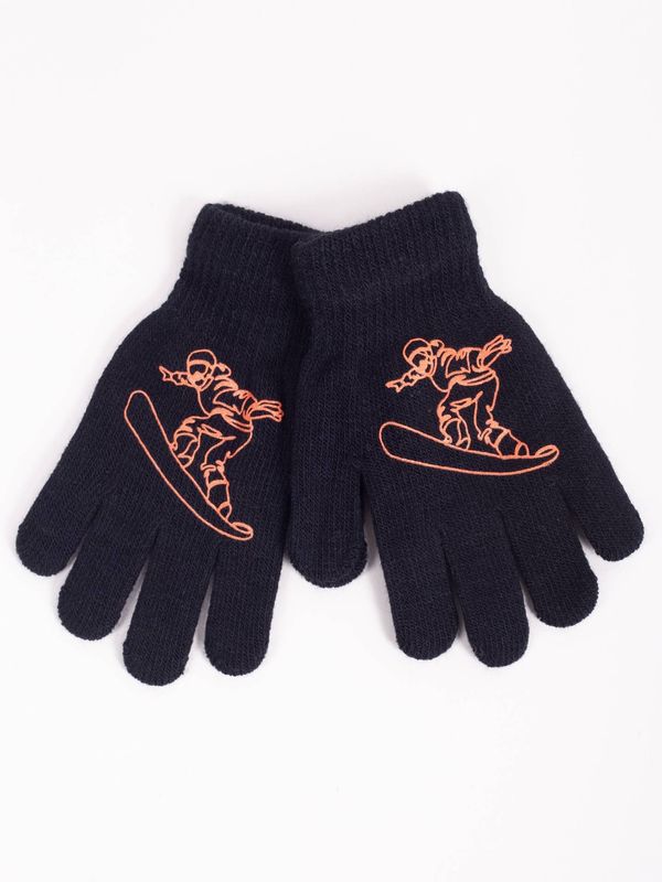 Yoclub Yoclub Kids's Gloves RED-0012C-AA5A-021