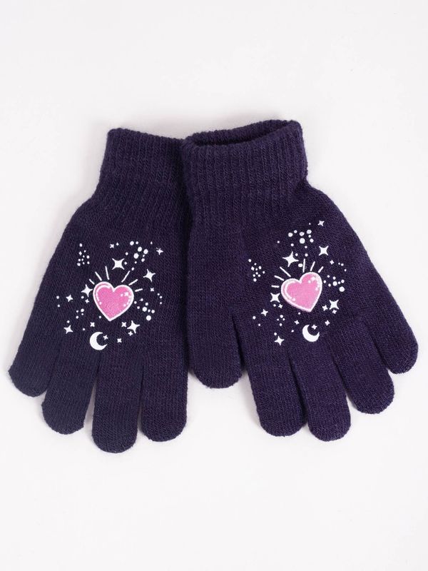 Yoclub Yoclub Kids's Gloves RED-0012G-AA5A-021 Navy Blue