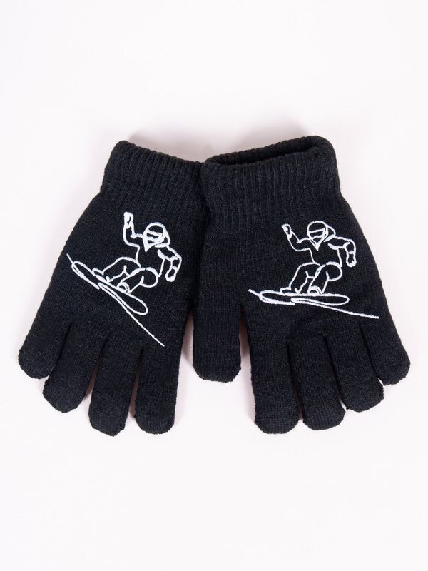 Yoclub Yoclub Kids's Gloves RED-0200C-AA5A-001