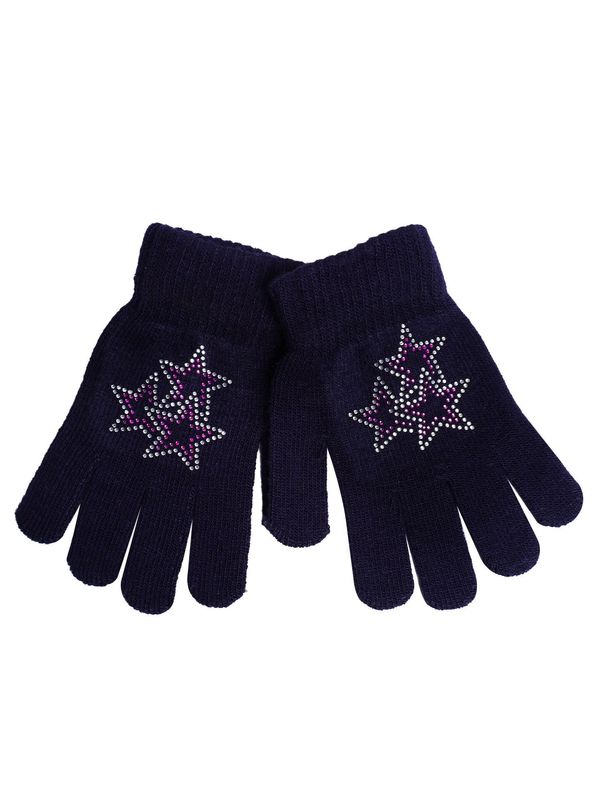 Yoclub Yoclub Kids's Gloves RED-0216G-A250-003 Navy Blue