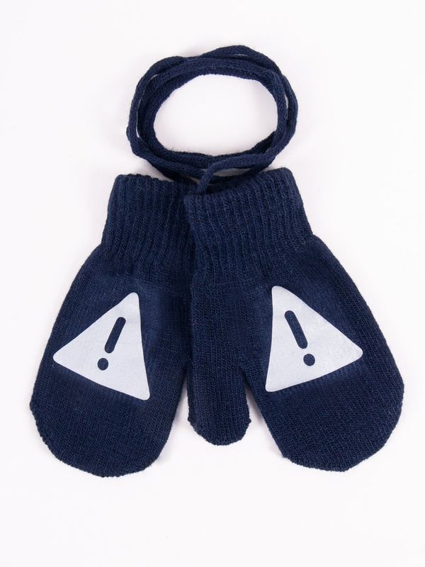 Yoclub Yoclub Kids's Gloves RED-0236C-AA10-003 Navy Blue