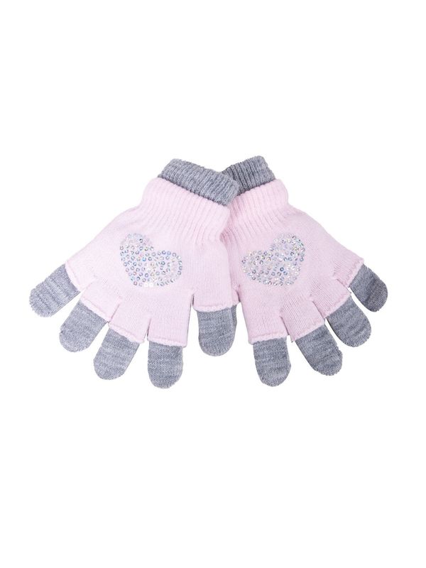 Yoclub Yoclub Kids's Gloves RED-0242G-AA50-008 Navy Blue