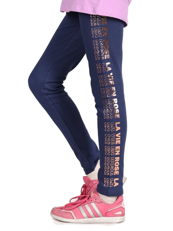 Yoclub Yoclub Kids's Leggings ULD-0021G-6100 Navy Blue