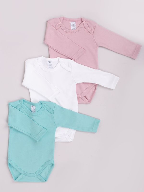 Yoclub Yoclub Kids's Long Sleeve Bodysuits 3-Pack BOD-0701G-003D