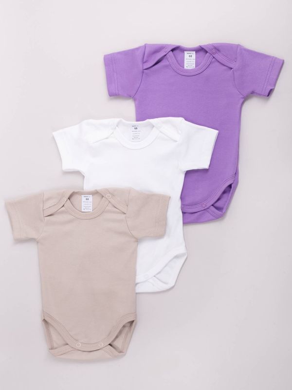 Yoclub Yoclub Kids's Short Sleeve Bodysuits 3-Pack BOD-0501G-003K