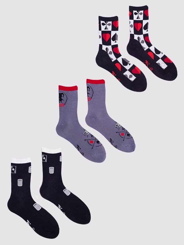 Yoclub Yoclub Man's Men's Socks 3-Pack SKA-0071F-AA00-001