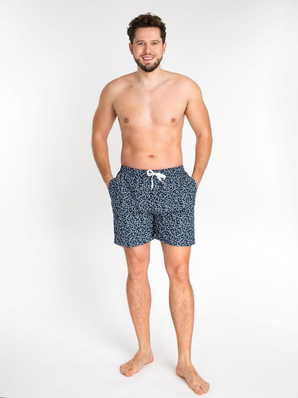 Yoclub Yoclub Man's Swimsuits Men's Beach Shorts P3 Navy Blue