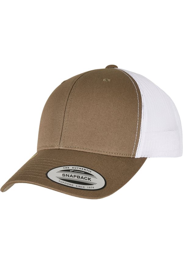 Flexfit YP CLASSICS RECYCLED RETRO TRUCKER CAP 2-TONE olive/white